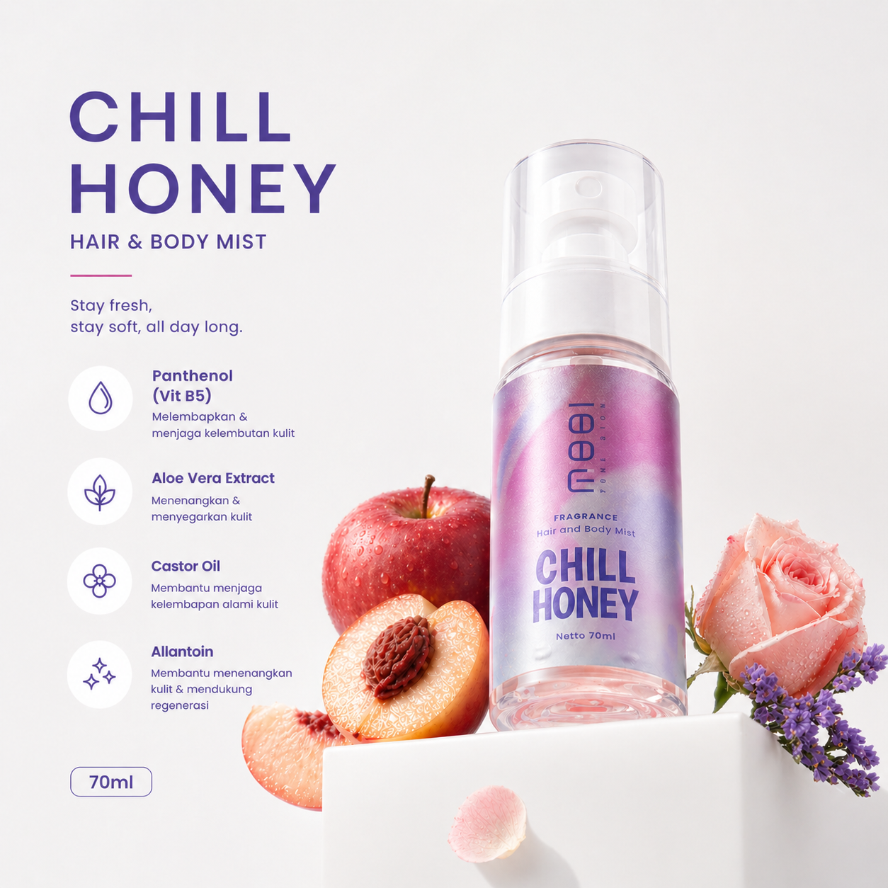 MOOI Fragrance Hair & Body Mist (Chill Honey)